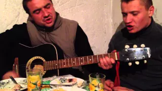 Рома и Дима играли на гитаре...Cover (Корпус4 - Поезда)