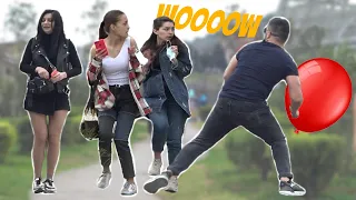 🔥Crazy guy on street prank 😲 - AWESOME REACTIONS  😲🔥