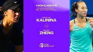 Anhelina Kalinina vs. Qinwen Zheng | 2023 Zhengzhou Quarterfinal | WTA Match Highlights