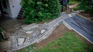 Paving a BEAUTIFUL WALKWAY and installing my signal box