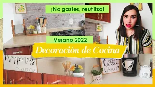 DECORACIÓN DE MI COCINA/VERANO 2022/IDEAS PARA DECORAR SIN GASTAR!! CASA INFONAVIT/LIMONES/SUMMER