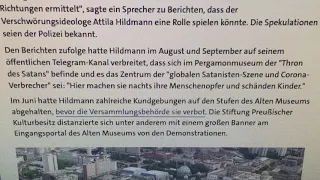 Anschlag auf Kunst auf Berliner Museumsinsel, Attila Hildmann hetzt  Fans gegen UNESCO-Kuturerbe auf