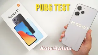 REDMİ 12 Kutu Açılımı + PUBG TEST 60FPS Mİ? Yeni Telefonum!!!