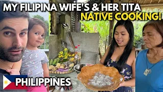 My Filipina Wife and Her Tita Made This For Lunch! Countryside Cooking Philippines