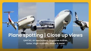 Close up view of aircrafts landing and takeoffs | Plane spotting in Melbourne [YMML] 2023 | 4k