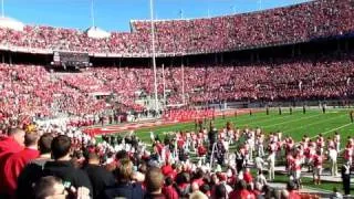 Ohio State University Marching Band plays The National Anthem at OSU vs IU Pregame 11 5 2011.