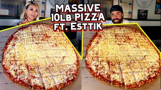 MASSIVE 10LB PIZZA CHALLENGE ft.  Esttik at Ballpark Pizza in Mission Viejo, CA!! #rainaisCrazy