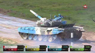 Tank biathlon. Individual race: Crew 1/ Division 2. Qatar, South Ossetia, Abkhazia, Tajikistan