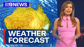 Australia Weather Update: Showers expected for eastern parts of the country | 9 News Australia