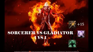 Aion 2.5 Arena of Discipline Sorcerer vs Gladiator PVP  (vs Godmachine)