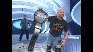 Heel Stone Cold Steve Austin Offers A Title Shot To CB What You Got Your Shot WWESmackdown 5-31-2001