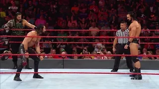 WWE RAW 7/2/18 Seth Rollins & Roman Reigns vs. Dolph Ziggler & Drew McIntyre - WWE RAW July 2 2018