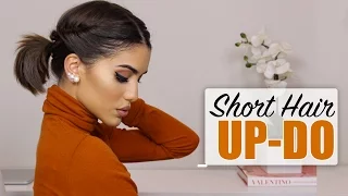 Easy Short Hair Updo!