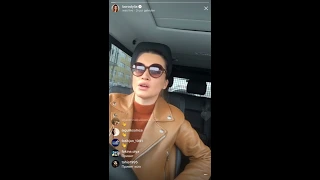 Ксюша Бородина едет на работу, прямой эфир Instagram 02-04-2018