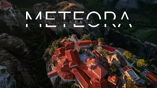 Meteora in Greece: A drone tour at sunrise