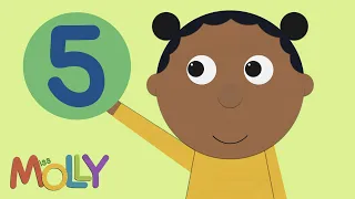 Count by 5 (FIVE) Skip Counting | Miss Molly Sing Along Songs | The ALPHABET Kids