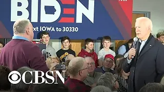 Biden to Iowa voter: "You're a damn liar"