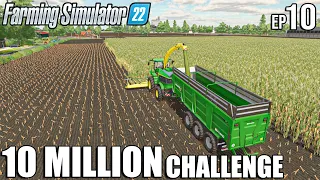 HARVESTING Silage with JOHN DEERE and Mixing TMR | 10 Million CHALLENGE | Farming Simulator 22