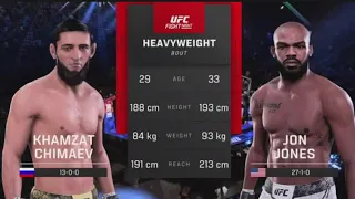 UFC 5 Khamzat Chimaev Vs Jon Jones - Superb #UFC Heavyweight Fight English Commentary PS5