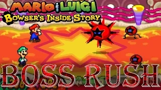 Mario & Luigi: Bowser's Inside Story - Boss Rush (All X Bosses)