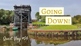 First Time Taking Our Narrowboat On A River! Going Down The Anderton Boat Lift | Quest Vlog #54