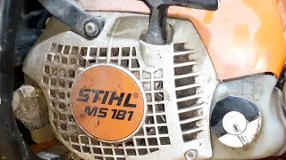 Stihl e ms 181 pe masa de operație 😡😱