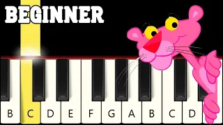 Pink Panther - Very Easy Piano tutorial - Only Right Hand