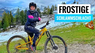 Frostige Schlammschlacht & 1. Schnee 2021 im Bikepark Schladming, Kabinenparty, Radon Swoop