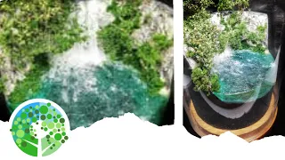 Making a beautiful waterfall diorama: time lapse build