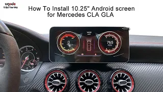 How To Install DIY Mercedes CLA GLA A C117 10.25" Touch Screen wireless Carplay Android auto NTG4.5