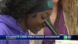 Sacramento high school students earn prestigious internship at UC Davis