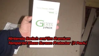 Nintendo Switch amFilm Premium Tempered Glass Screen Protector 2 Pack unboxing