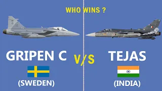 Comparison of Gripen Vs Tejas Mk1 Light Fighter Jet #India #Sweden