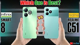 WOWWW AMAZING 😲😲 🔥 DECODING THE SUPERIORITY! INFINIX SMART 8 VS REALME C51