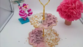 ENG/DE - How to... create a beautiful resin cake stand / Wie man eine Epoxidharz Etagere herstellt