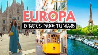 15 datos para viajar a Europa