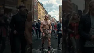 Techno Viking! #ai #dance #muscle #viral