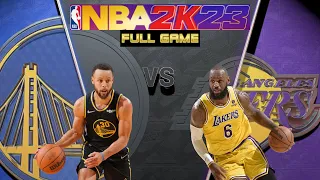 GOLDEN STATE WARRIORS vs LOS ANGELES LAKERS | NBA 2K23 Full Game Concept Gameplay