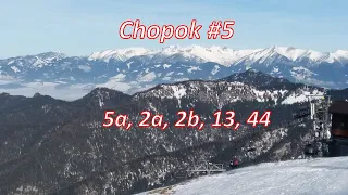 Narty Jasna Chopok (cz. 5) łatwe niebieskie trasy dla początkujących 5a, 2a, 2b, 13 Niskie Tatry TMR
