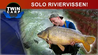 Karpervissen in Frankrijk - SOLO op de TAAIE RIVIER!