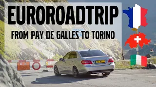EURO ROADTRIP - Pay De Galles to Torino - France Dijon Chamonix - Swiss Alps - Mercedes W212 E350