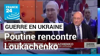 V. Poutine rencontre A. Loukachenko : l'axe Moscou-Minsk renforcé par la guerre en Ukraine