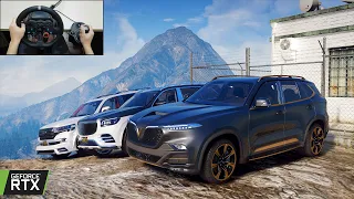 GTA 5 - VinFast President V8 OFFROAD CONVOY - Wild V8 SUV from First car brand of VIETNAM!