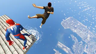 GTA 5 Crazy Water Ragdolls/Falls episode 21 (Flooded Los Santos)