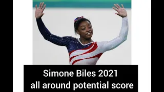 Simone Biles 2021  All Around potential Score(CoP 2017-21)