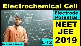 (L-12) Electrochemical cell(Electrode Potential) | NEET JEE AIIMS 2019 Electrochemistry By A.Arora