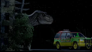 [SFM] Jurassic Park T-rex paddock breakout animation