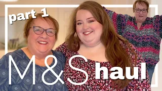 MUM'S MASSIVE M&S TRY ON HAUL PART 1 | plus size fashion | marks and spencer, fat face, seasalt