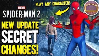 Marvel's Spider-Man 2 New Update Adds Secret Changes & Missing Feature! Spider Man 2 Ps5 Update 1.04