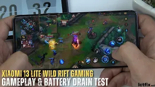 Xiaomi 13 Lite Wild Rift Gaming test | League of Legends LOL Mobile